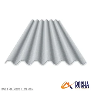 Telha Ondulada Fibrocimento 244 cm x 92 cm x 5 mm