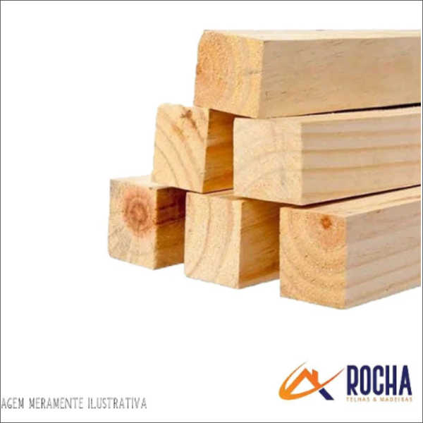 Pontalete 6 cm x 6 cm x 3.0 mts Pinus - Bruto