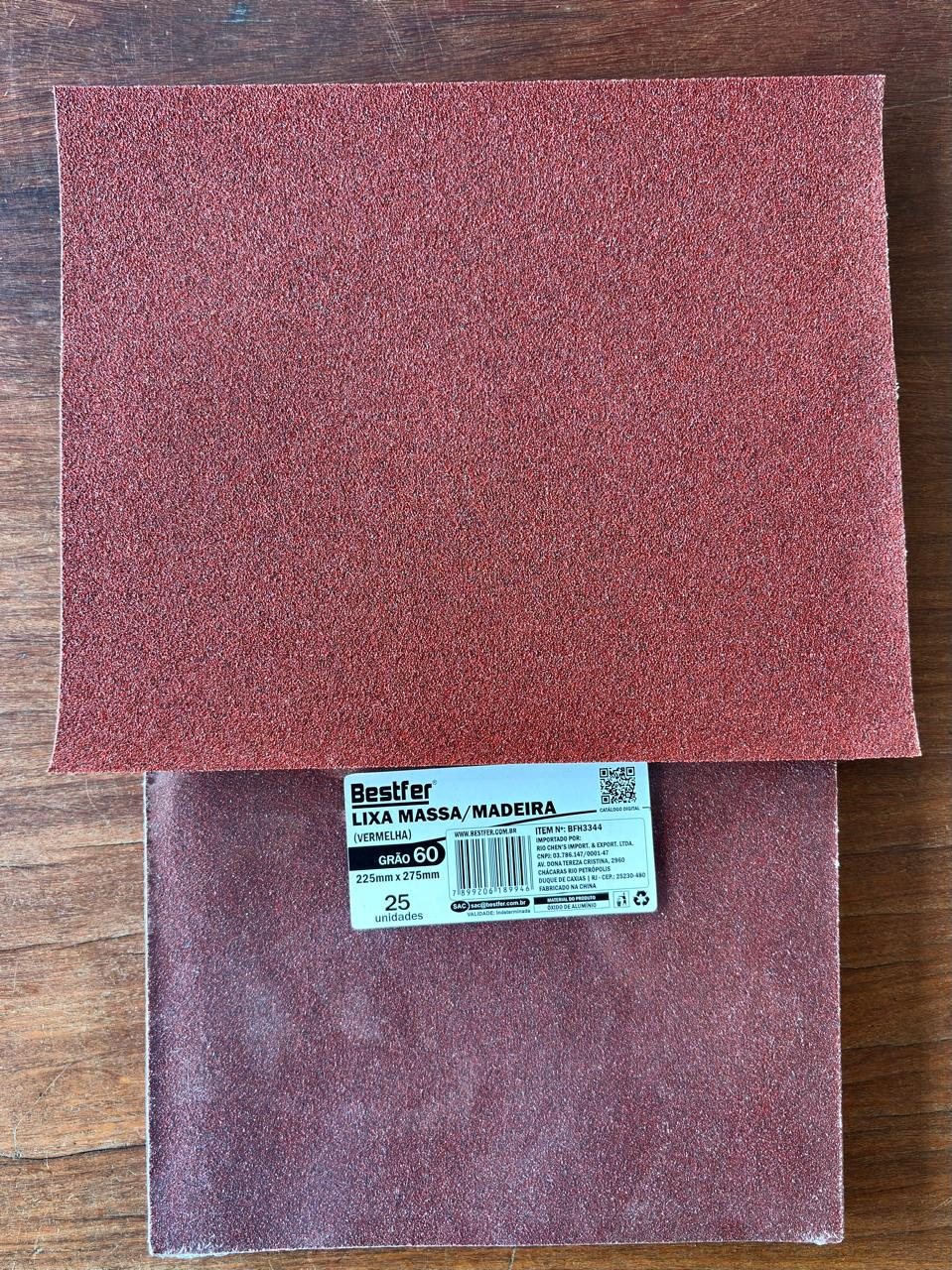 Lixa Massa/Madeira 225x275mm grão 60